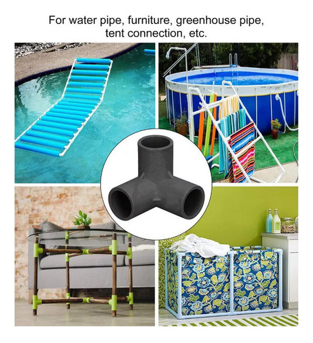 J 10 Peças De Pvc, Ângulo, Tipo T, 10 Peças, Cotovelo De 3