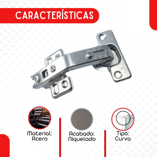 Juego Bisagra Bidimensional Esquinera 135 Con Tornillos'''