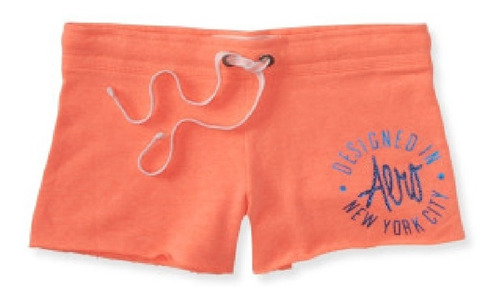 Short Aeropostale Mujer Nyc Shine Cut-off Coral  