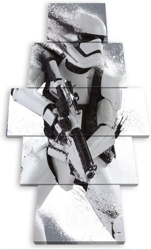 5 Cuadros Verticales Stormtrooper Star Wars Artistico 150x84