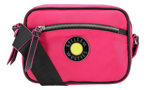 Bolsa Cross Body Westies Hbcapuchina2we Mujer Acabado de los herrajes Niquel Color Rosa mexicano Color de la correa de hombro Fucsia Diseño de la tela Liso