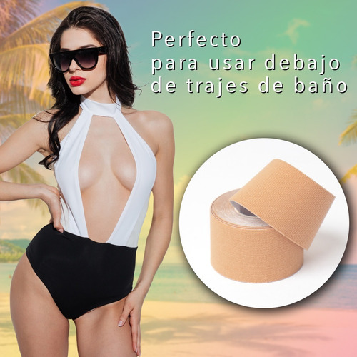Imagen 5 de 10 de Push Up Boob Tape + Regalo Depiladora Portatil
