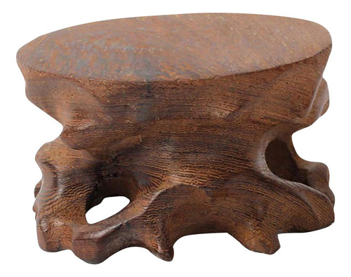 Nn Base De Exhibición De Piedra De Madera Soporte De