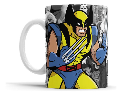 Taza Cerámica X-men Wolverine Lobezno Guepardo Logan