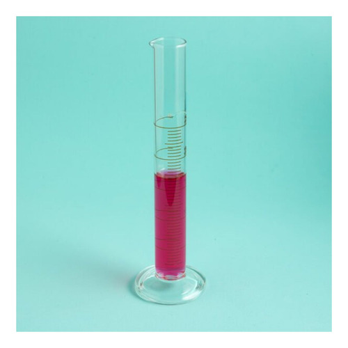 Probeta Graduada De 25ml De Vidrio Con Base Redonda