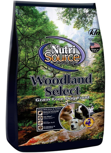 Nutri Source Woodlands Select Alimento Para Perros Sin Grano