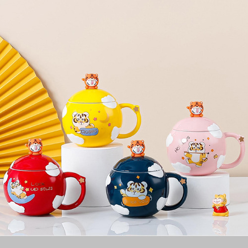 Taza De Café De 500 Ml, Taza De Dibujos Animados Para La