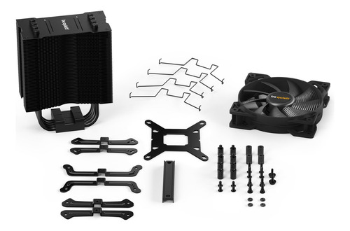 Be Quiet! Pure Rock 2 Black (bk007), 150w Tdp, Enfriador De Cpu, Intel-1700/1200/2066/1150/1151/1155/2011(-3) Square Ilm, Amd-am4