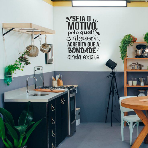 Adesivo Parede Frase A Bondade Ainda Existe = Cor Preto Fosco