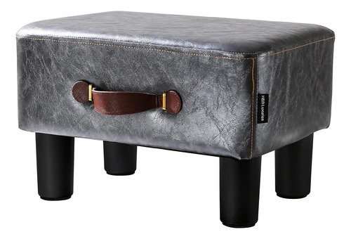 Footstool Small Ottoman, Pu Leather Small Ottoman Foot Rest