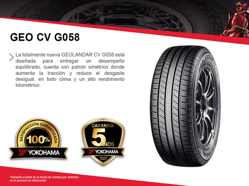 Llanta Yokohama 225/55r19 99v Geolandar Cv G058