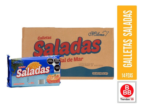 Galletas Saladas Milena® Caja Con 14 Paquetes