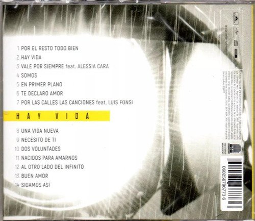 Eros Ramazzotti - Hay Vida (disco Cd Álbum 2018)