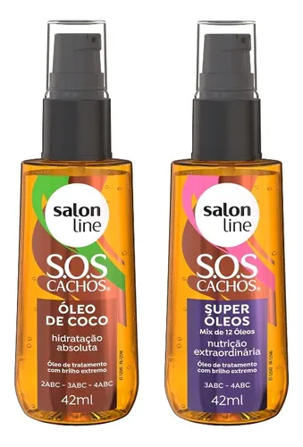 Kit Sos Cachos Super Óleos Nutrição + Óleo Coco Hidratação
