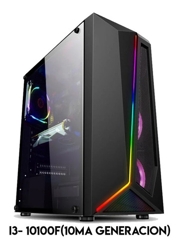 Imagen 1 de 1 de Cpu I3- 10100f Con Fuente Certificada De 650w Y 8gb Ram