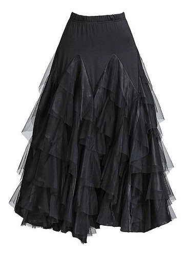 A*gift Falda De Flamenco Ballroom Waltz Ropa De Baile Trajes