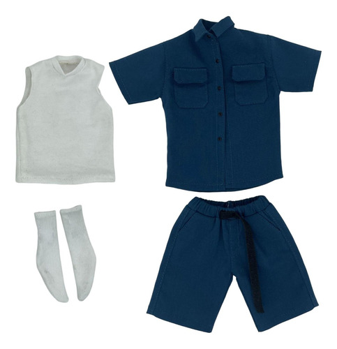 Figura De Hombre Ropa De Muñeca Ropa De Tela Para Azul