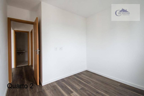 Apartamento Com 2 Dormitórios, Sendo 1 Suíte, À Venda, 59 M² Por R$ 335.000 - Parque Das Nações - Santo André/sp - Ap3642