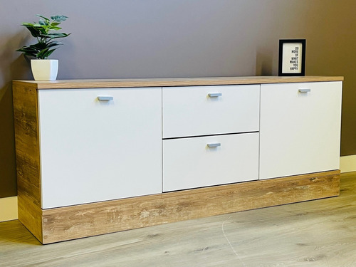 Imagen 3 de 3 de Mueble Rack Tv Moderno Nordico Mesa De Smart Tv 1.40 Ahora12