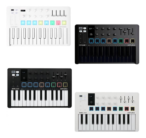 Arturia Minilab 3 Controlador Midi Colores + Rocker Music