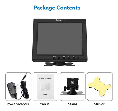 Monitores De Pantalla Lcd De Hdmi De 8 Pulgadas De 8 Mini 4: