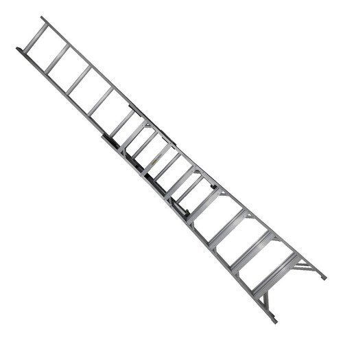 Escalera Convertible De Aluminio Tipo Ii 15 Escalones 175kg