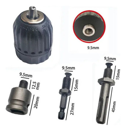 L Adaptador De Portabrocas For Llaves De Impacto 3/8, 4 .