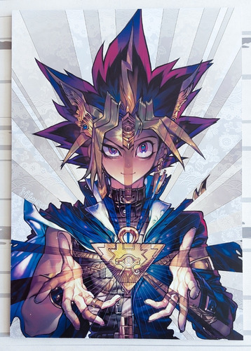 Cuadro Artesanal De Yu-gi-oh! - Yugi Muto Y Atem