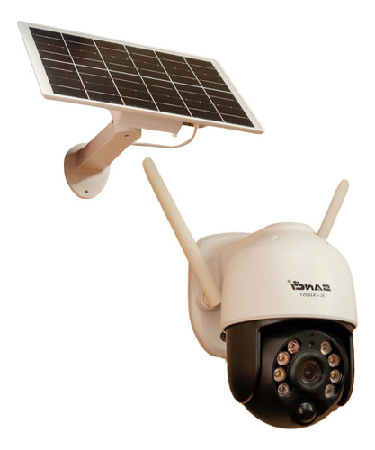 Camara Inteligente Solar Wifi Tarjeta De Memoria 1080p