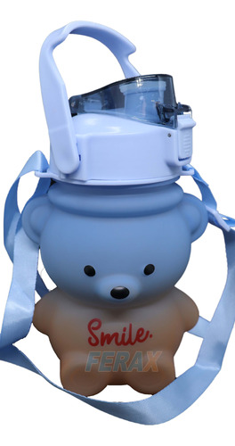 Garrafa Água Urso Smile 1 Litro Squeeze Infantil Garrafinha