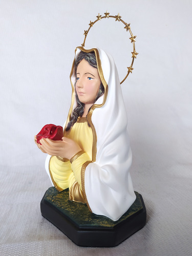 Imagem De Nossa Senhora Da Rosa Mistica 21 Cm Com Resplendor