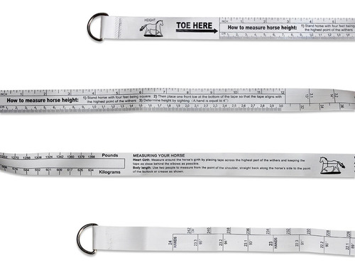 Fita De Peso De Altura Do Pônei De Cavalo 250cm Portátil