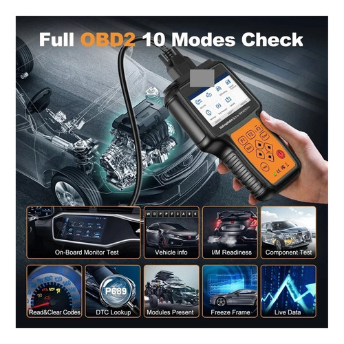 Escáner Automotriz Obd2 Epb Brt Dpf 26+ Reset Srs
