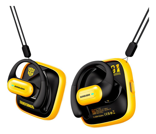 (transformers) Auriculares Bluetooth Tf-t59 Gancho Oreja Amarillo/abejorro