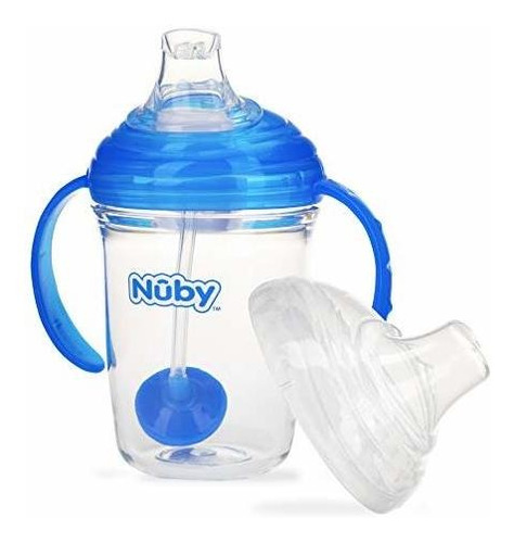 Nuby Sin Derrame 360 Rrtripa Con Peso De Paja N Sip Tritan C