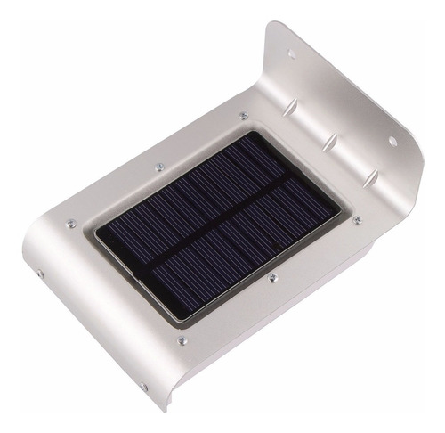 Foco 16 Leds Exterior Sensor Luz + Movimiento Panel Solar