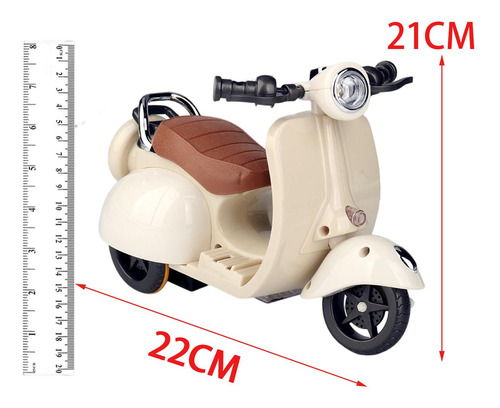 Motocicleta De 3 Piezas Con Música Y Luz Para Regalos De