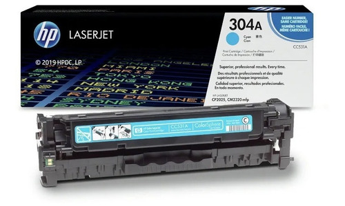 Toner Laser Hp Cc531a 304a Cy Impresora Cp-2025 Cm-2320 Mfp