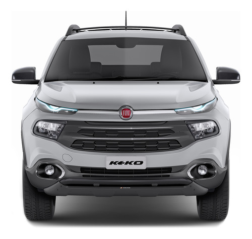 Defensa Frontal Keko K1 Acero Fiat Toro 2016+ Negro