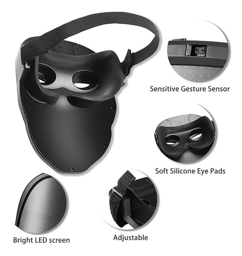 Máscara De Transformação Facial Iluminada Por Led Máscara Br