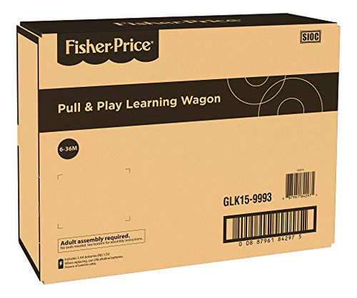 Pull Toy Wagon Fisher-price Ríe Y Aprende Pull & Play