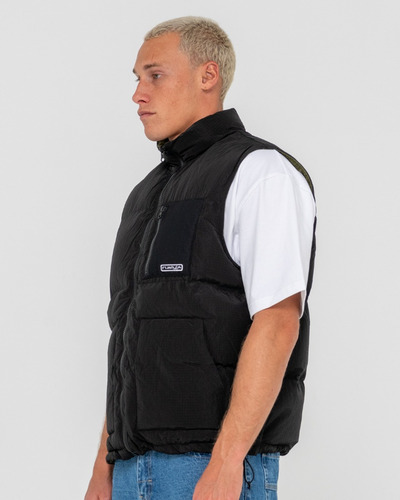 Chaleco Reversible Puffer Rippa Negro Hombre