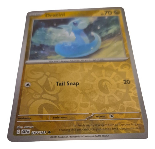  Dratini Holo Rare Pokémon Tcg Original+10 Cartas