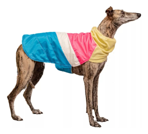 Capa Impermeable Elecant Para Peros | Abrigo Con Cuello Para Mascotas Talle M | Ropa Para Perros | Protección Para El Frío Y La Lluvia |