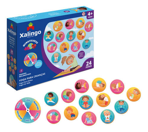 Juego De Mesa Yoga Para Niños Con Ruleta, Xalingo