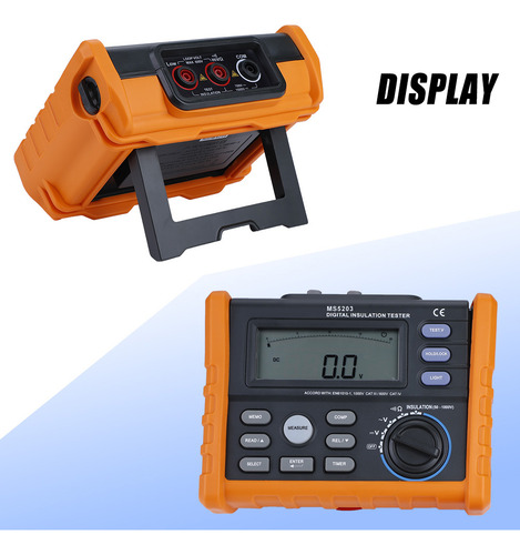 Probador De Aislamiento Peakmeter Ms5203 Digital Y Analógico