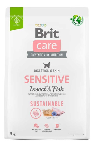 Brit Care Dog Sensitive Insect Fish 3kg Sin Pollo