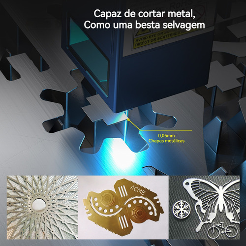 Gravadora Corte A Laser Cnc Atomstack A20 Pro 20w E Rolo