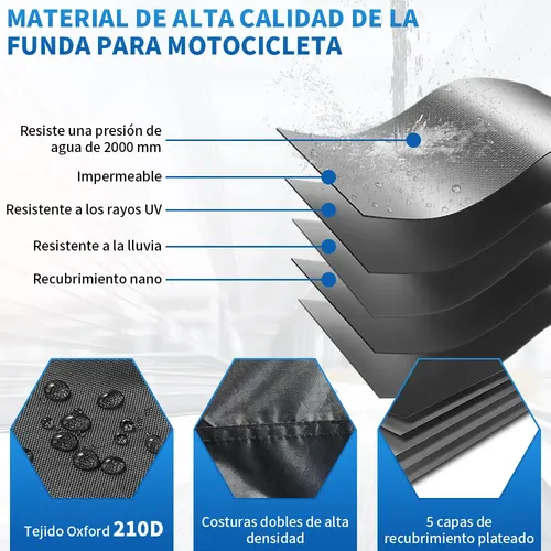 Funda Impermeable 2XL Para Moto, Resistente A Nieve Y Lluvia - Protección Exterior