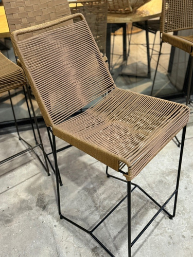 Banqueta Tulum Desayunador × 2 Tejido Premium Laccato